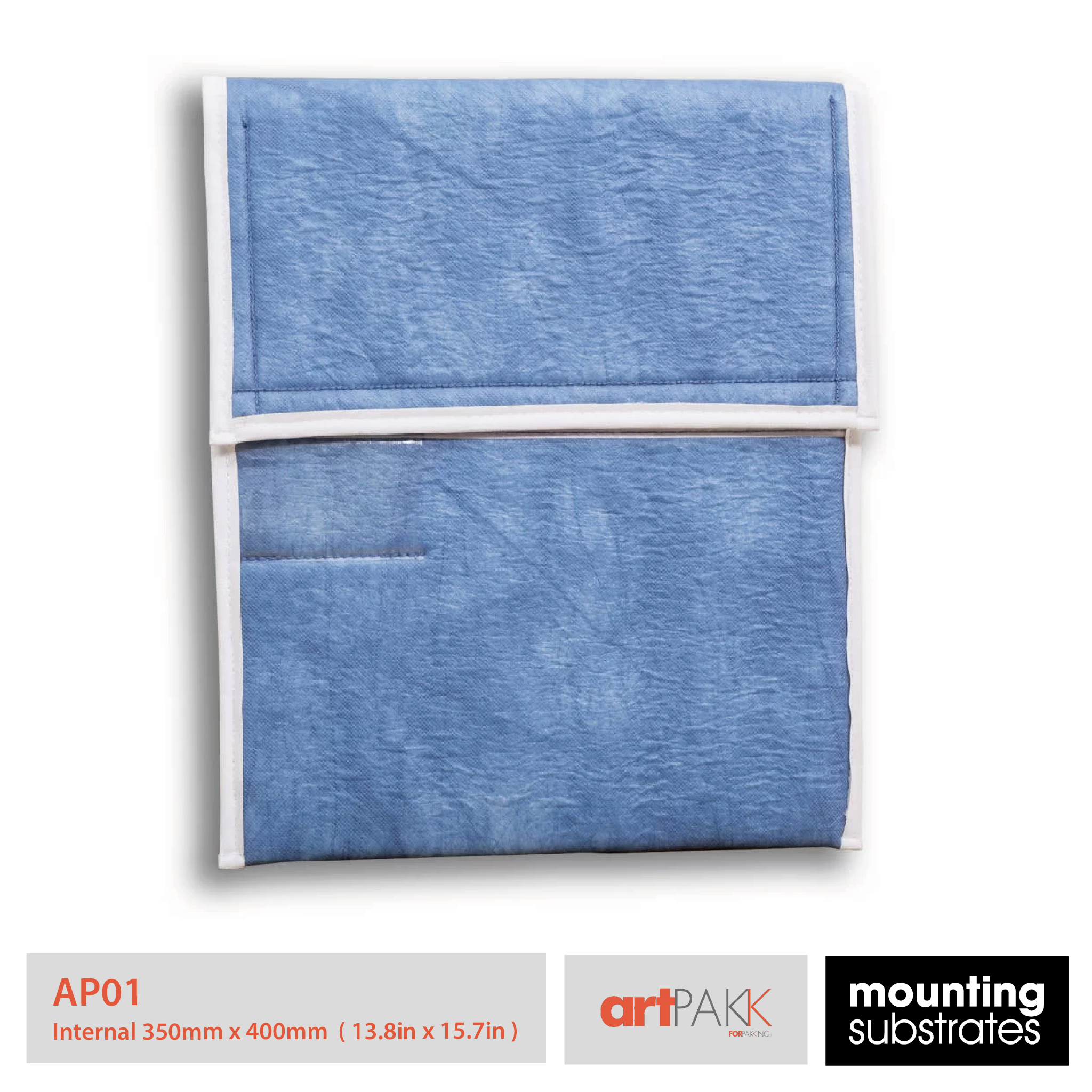 ArtPakk AP01 protective art bag for artworks and frames, size 350mm x 400mm