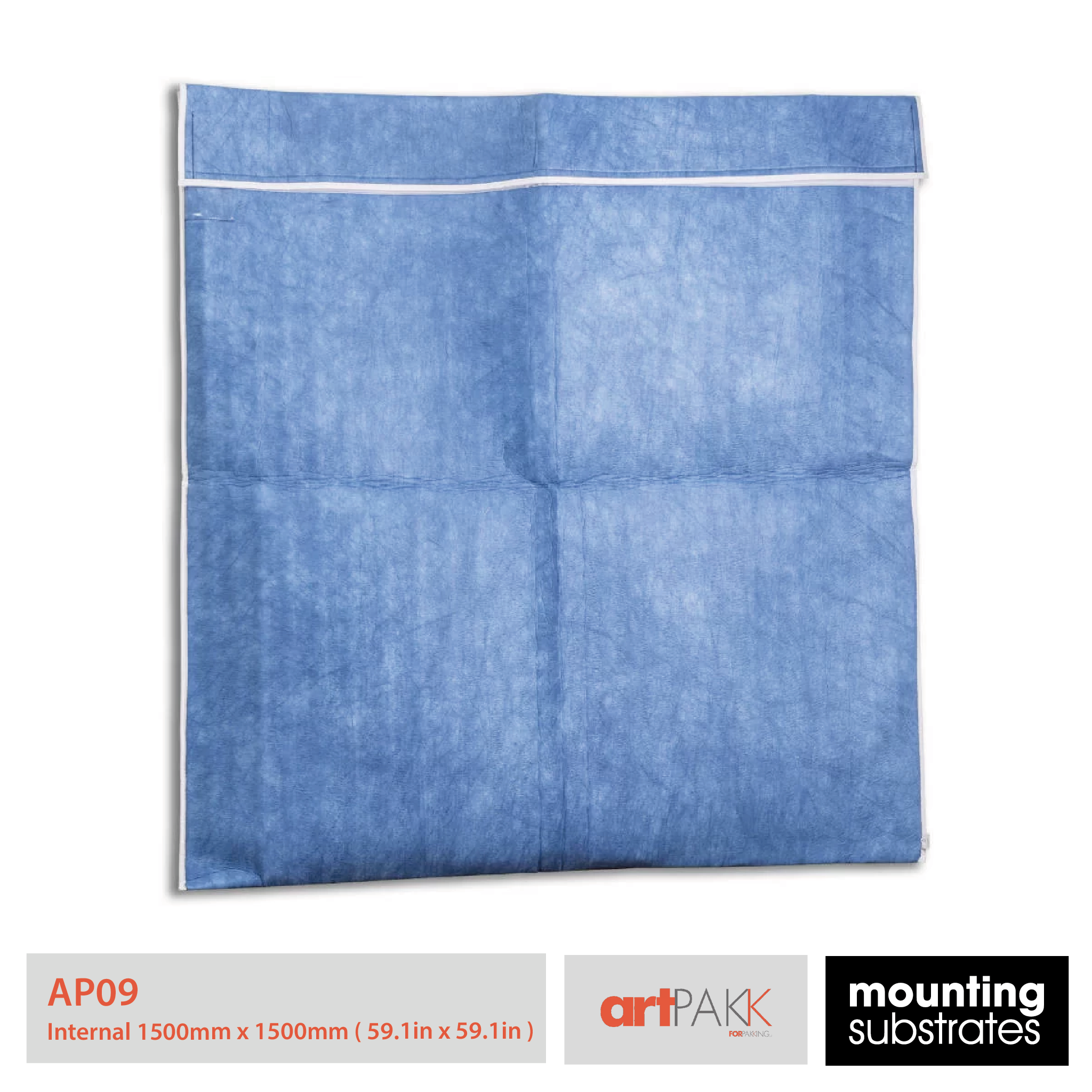 ArtPakk AP09 large protective art bag for artworks, size 1500mm x 1500mm