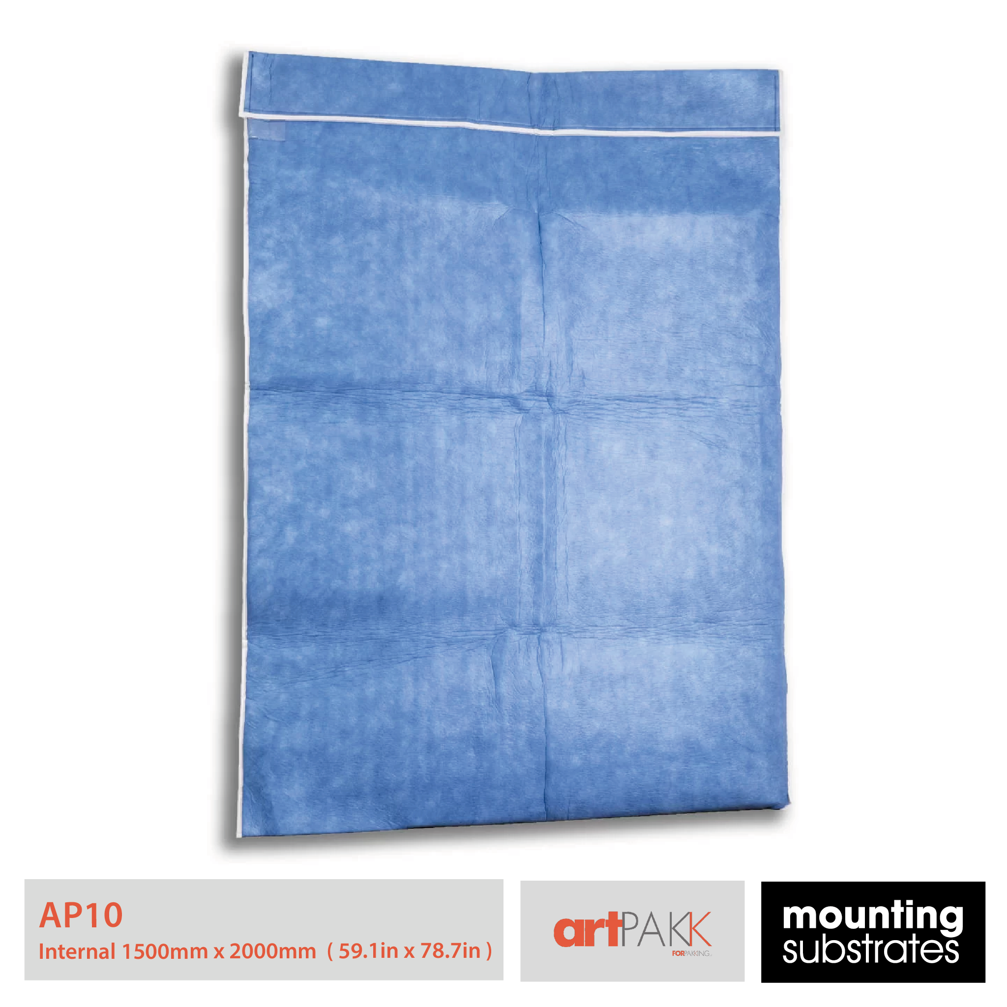 ArtPakk AP10 protective art bag for large-scale art pieces, size 1500mm x 2000mm