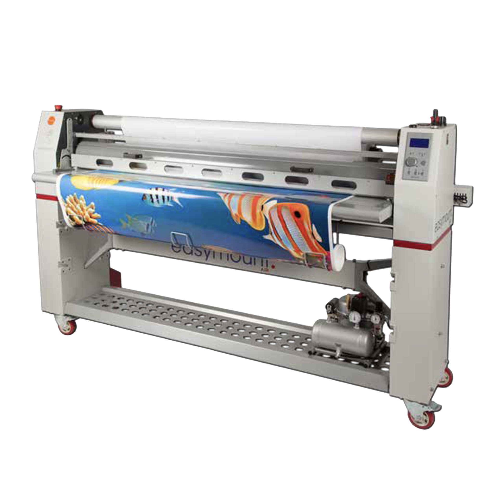 Easymount Air 1600SH pneumatic wide format laminator for mounting prints, laminating graphics and applying vinyl.