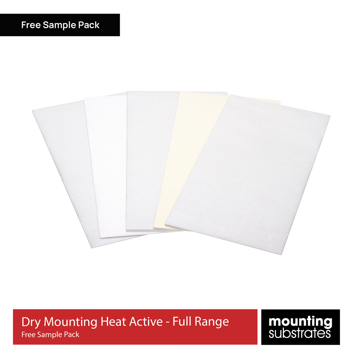 Image representing cut sheets of the heat activated dry mounting materials used for dry mounting art and photo prints.