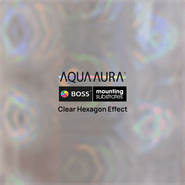 Clear Hexagon Effect Digital Foil